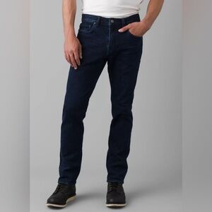 Prana Men’s NWT Hillgard Dark Wash Slim Straight Leg Jeans size 42 x 34